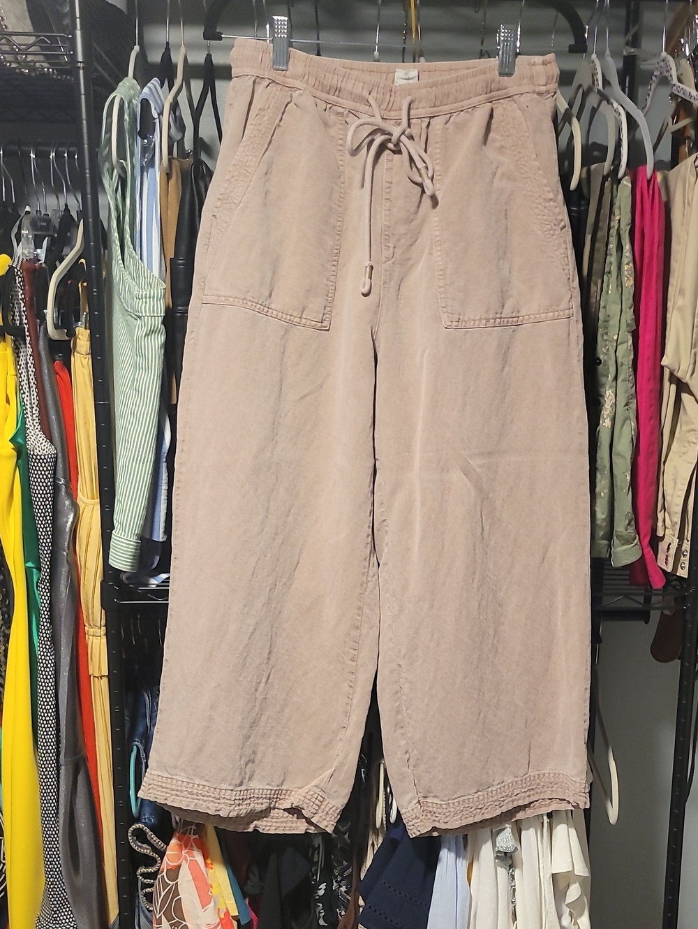 5 For $25 Joie Blush-Tone Wide Leg Drawstring Pants